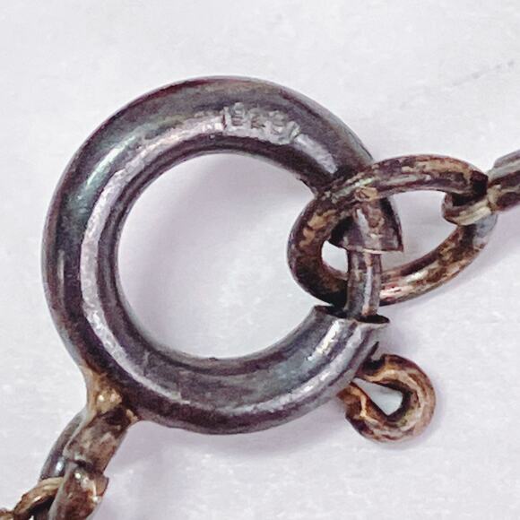 Vintage Rose Quartz Carnelian Beaded Necklace with Sterling Clasp 1980s 1990s - Picture 10 of 13